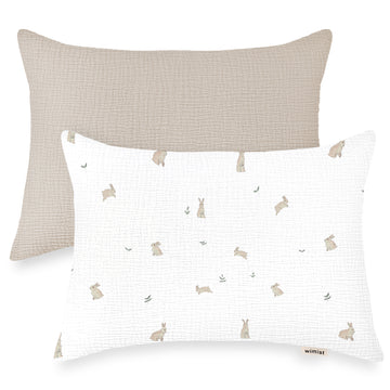 Toddler Pillowcases 2 Pack - Bunny Meadow