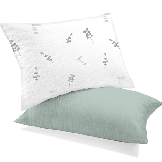 Toddler Pillowcases 2 Pack - Eucalyptus Dream