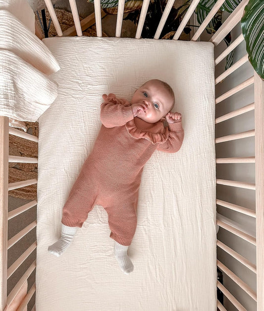 Bassinet Sheet for Baby Boy Girl 2 Pack, Fitted Sheets for Rectangle, Oval, Hourglass Bassinet Mattress, Muslin Moses Basket Sheets (Beige & Sage, Bassinet Sheet)