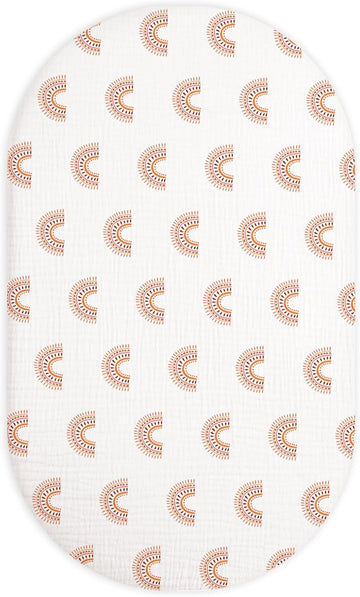 Bassinet Sheet for Baby Boy and Girl, Universal Fit for Rectangle, Oval, Hourglass Bassinet Mattress, Moses Basket Sheets