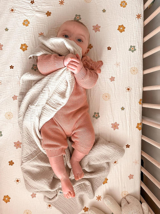 Bassinet Sheet for Baby Boy and Girl 2 Pack, Fitted Sheets for Rectangle, Oval, Hourglass Bassinet Mattress, Muslin Moses Basket Sheets with Neutral Style